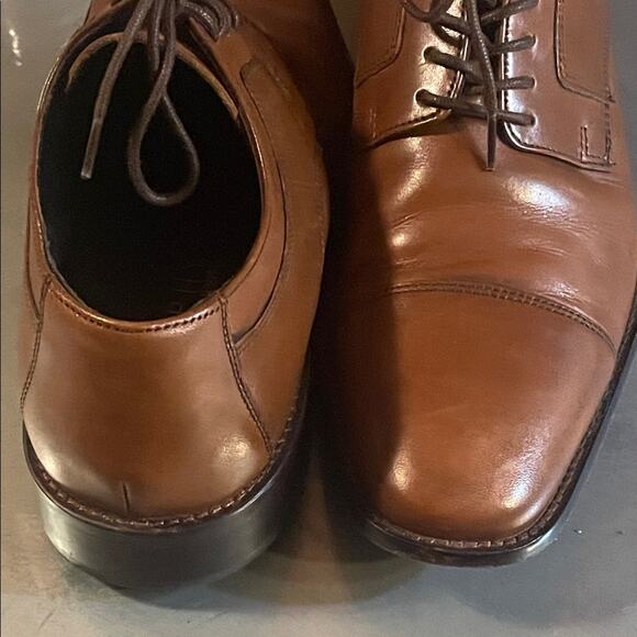 J. Murphy Men's Brown Leather Dress Shoes. 9M - Picture 5 of 7